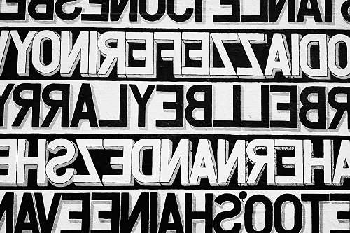 mission district black and white text on white background san francisco